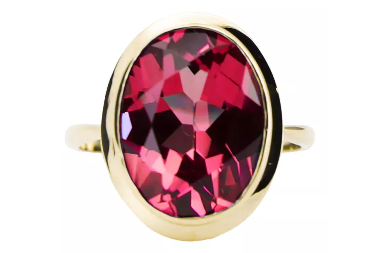 Ring Vintage Jewlery Ruby 14K Yellow gold vrc285y